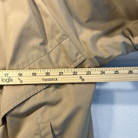 London Fog Jacket Snap Up Size 12 PET Tan Padded Pockets Lined Winter - Picture 12 of 16